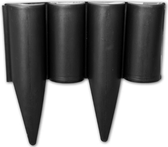 BRADAS Plastový obrubník - palisáda 2,5m, 225mm, černá PALGARDEN