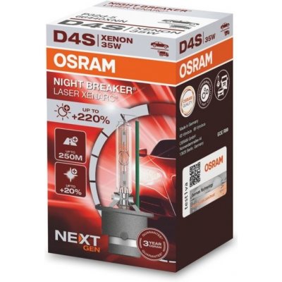 Xenonová výbojka Osram D4S XENARC NIGHT BREAKER LASER +220% 1ks – Zboží Mobilmania