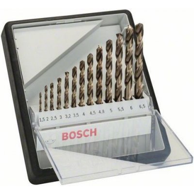 Bosch Sada vrtáků do kovu Robust Line HSS-Co, 13dílná 1,5; 2; 2,5; 3; 3,2; 3,5; 4; 4,5; 4,8; 5; 5,5; 6; 6,5 mm 2607019926 – Zbozi.Blesk.cz