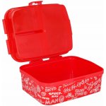 Falanzo Kids dělený plastový box na svačinu Spiderman Urban Web – Zboží Dáma