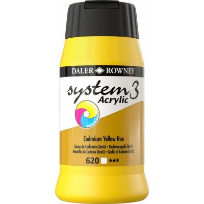 Daler Rowney System3 akrylová barva cadmium yellow hue 500 ml 1 ks – Sleviste.cz