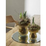 Jarní skleněná váza Bifold 1ks, 15,5x15 cm - Modrá – Zboží Dáma