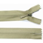 Spirálový zip no.3 skrytý nerozepínací 22cm - více barev color: 695 taupe béžová – Hledejceny.cz