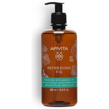 Apivita Refreshing Fig osvěžující sprchový gel s esenciálními oleji 500 ml