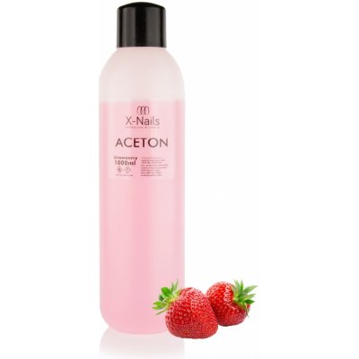 X Nails aceton remover JAHODA 1000 ml – Hledejceny.cz