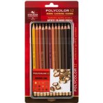 Koh-i-Noor 3822012014BL Polycolor souprava uměleckých pastelek speciální řada hnědá 12 ks – Zboží Živě