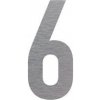 Piktogram Označení budov - číslice -č.6, hliníková tabulka, výška 150 mm