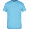 Pánské Tričko James Nicholson pánské základní triko ve vysoké gramáži bez bočních švů modrá nebeská