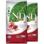 N&D GF Cat Adult Chicken & Pomegranate 2 x 5 kg – Hledejceny.cz