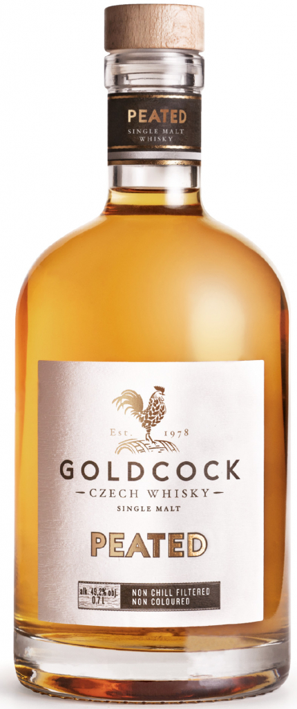 GoldCock Peated 45% 0,7 l (holá láhev)