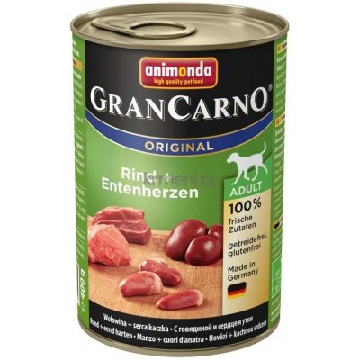 Animonda Gran Carno rind / entenherzen 6 x 400 g – Zboží Mobilmania