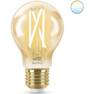 WiZ LED žárovka filament amber E27 A60 7W 640lm 2000-5000K IP20, stmívatelná
