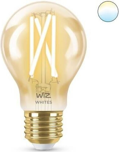 WiZ LED žárovka filament amber E27 A60 7W 640lm 2000-5000K IP20, stmívatelná