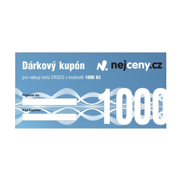 Dárkový kupón na boty Crocs NEJCENY 1000Kč od 1 000 Kč - Heureka.cz