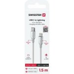 Swissten 71529204 USB-C / Lightning, 1,5m, bílý – Zboží Mobilmania