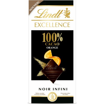 Lindt Excellence Orange 100%, 50 g – Sleviste.cz
