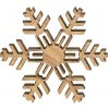 Vánoční dekorace Naše galanterie Sněhová vločka F 3cm