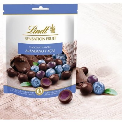 Lindt Sensation Borůvky a Acai v tmavé čokoládě 150g