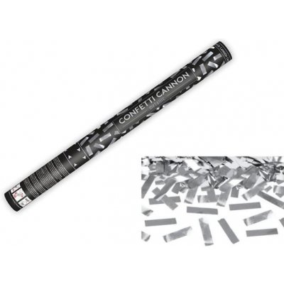 vystřelovací konfety stříbrné 60cm – Zboží Dáma