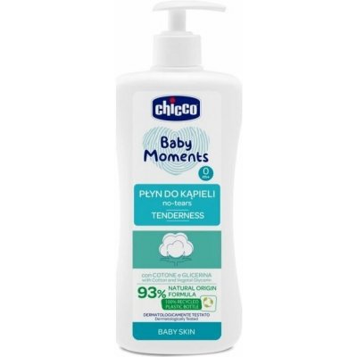 Chicco Baby Moments, Tekutá pěna do koupele s extraktem z bavlny 500 ml od 0m+ – Zbozi.Blesk.cz