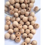 Detoa dřevěné korálky Přírodní lakované 8 mm 10 ks – Zboží Dáma Detoa dřevěné korálky Přírodní lakované 8 mm 10 ks – Zboží Dáma