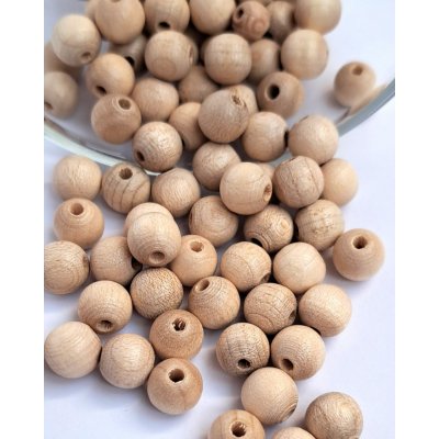 Detoa dřevěné korálky Přírodní lakované 8 mm 10 ks – Zboží Dáma Detoa dřevěné korálky Přírodní lakované 8 mm 10 ks – Zboží Dáma