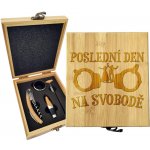 Sablio Dárková sada na víno Poslední den na svobodě: 147×168×49 mm – Hledejceny.cz