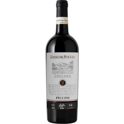 Piccini Sasso Al Poggio Rosso Toscana IGT 14% 0,75 l (holá láhev) – Hledejceny.cz