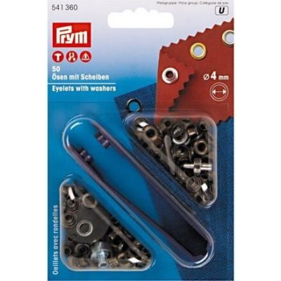 Průchodky kovové - PRYM barva staromosaz průměr 4 mm ️ kladivo, kleště, trojn. – Sleviste.cz