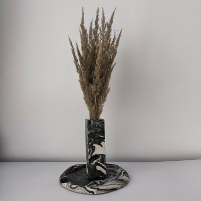 DESS Craft Studio Aurora Váza - Elegantní a ručně vyráběná Hranatá Váza z kompozitního materiálu – Hledejceny.cz