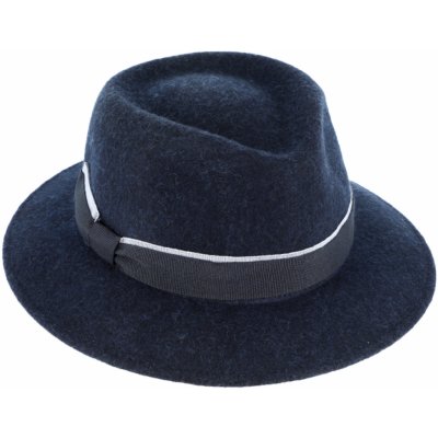 ! Fiebig Headwear since 1903 dámský zimní plstěný klobouk Lara modrý – Zboží Mobilmania