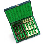 Šachové figurky Staunton v černé dřevěné krabici – Zboží Živě