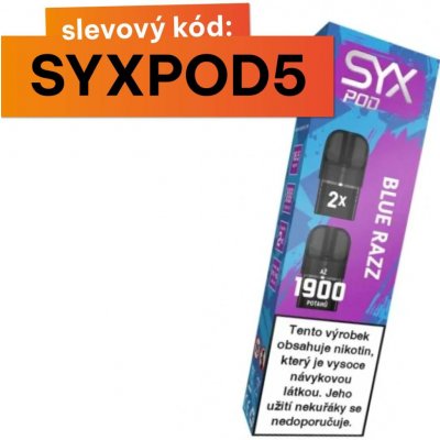 Syx Pod Blue Razz 16,5 mg 2 x 950 potáhnutí 1 ks – Sleviste.cz