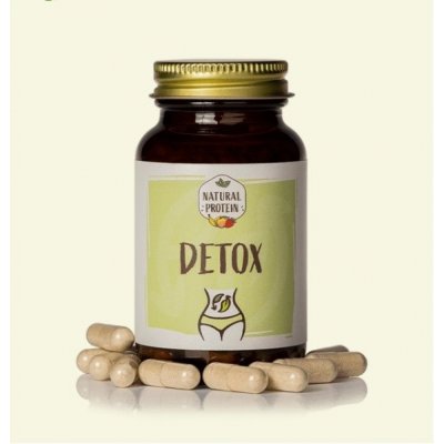 Detox, Natural Protein, 60 kapslí