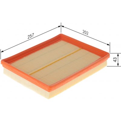 Vzduchový filtr BOSCH F 026 400 301 (F026400301) – Hledejceny.cz