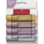 Faber-Castell Textliner 46 Metallic zvýrazňovač sada 4 barev 254674 – Zboží Mobilmania