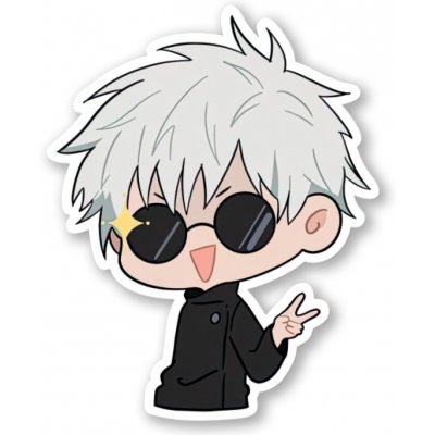 Jujutsu Kaisen Samolepka Gojo Chibi – Sleviste.cz