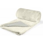 Polášek Mikroflanelová deka s beránkem Smetanová 100x150 – Hledejceny.cz