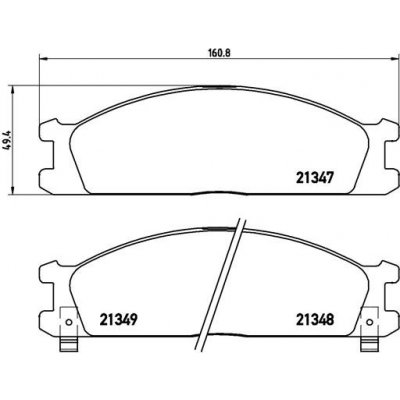 BREMBO Sada brzdových destiček, kotoučová brzda P 24 026 – Zboží Mobilmania