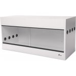 Diversa dřevěné terárium s úložným prostorem bílé 100 x 40 x 52 cm – Zboží Dáma