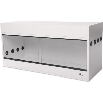 Diversa dřevěné terárium s úložným prostorem bílé 100 x 40 x 52 cm – Zboží Dáma