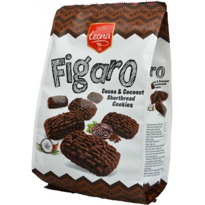Figaro - kokosové sušenky s kakaem - Leona 300 g – Zboží Dáma