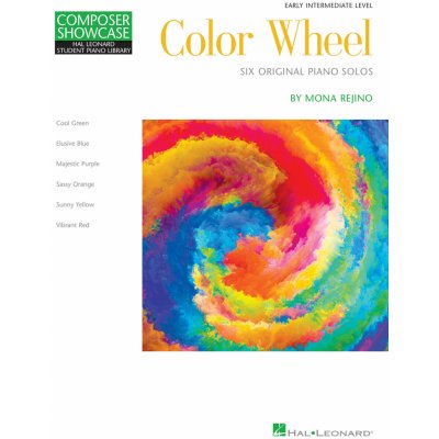 Color Wheel Hal Leonard Student Piano Library Composer Showcase Early Interme pro klavír 984096 – Zboží Mobilmania