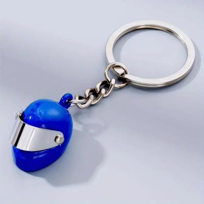 Přívěsek na klíče Bist Motorkářská helma modrý