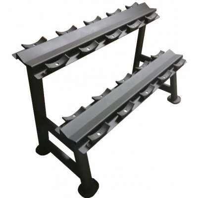 FitnessLine Stojan na jednoruční činky dvouřadý – Zboží Dáma