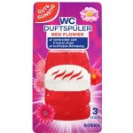 G&G WC závěsný tekutý blok Red Flower 3 x 165 ml – Zboží Mobilmania