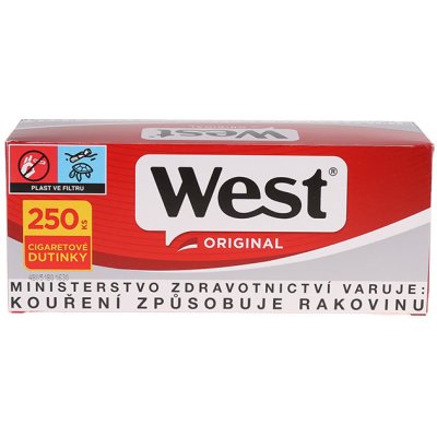 West Red cigaretové dutinky 250 ks – Zboží Mobilmania