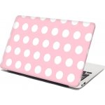 Sablio Samolepka na notebook Bílé tečky - 29x20 cm – Zboží Živě