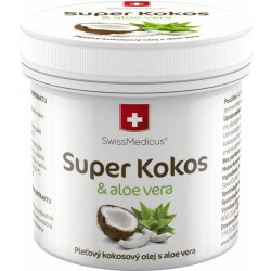 Swissmedicus Super Kokos s aloe vera pleťový kokosový olej 150 ml