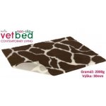 Vetbed protiskluz/Drybed žirafa 75 x 50 cm, vlas 30 mm – Zboží Mobilmania